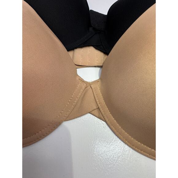 Intimates Plus 2-Pack T-Shirt Bras – Size 44D – Black & Nude – NWT - Picture 5 of 7